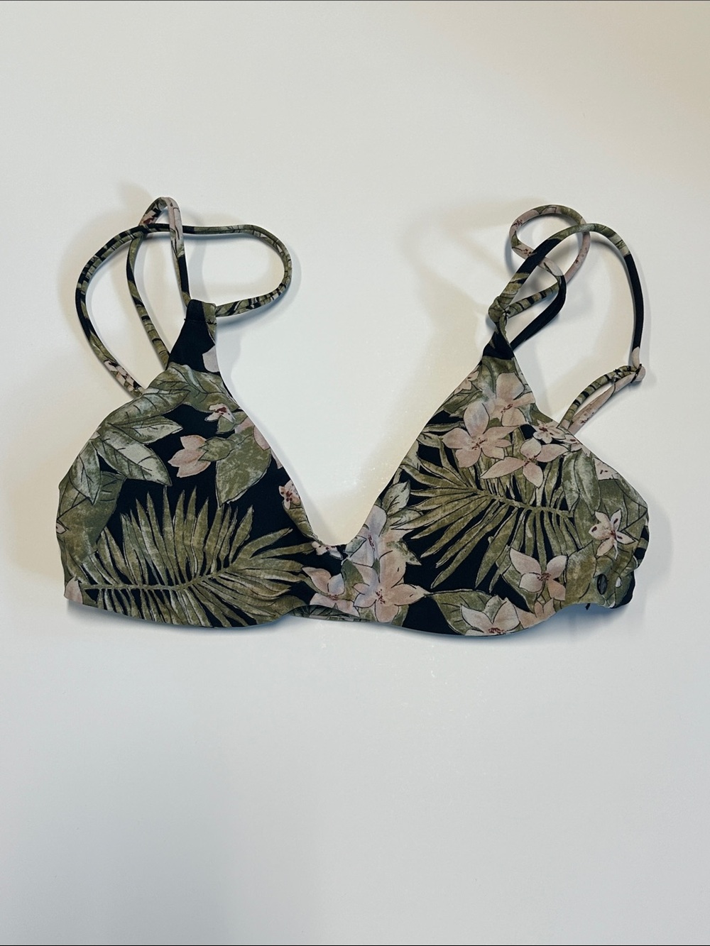 Volcom floral bikini top
